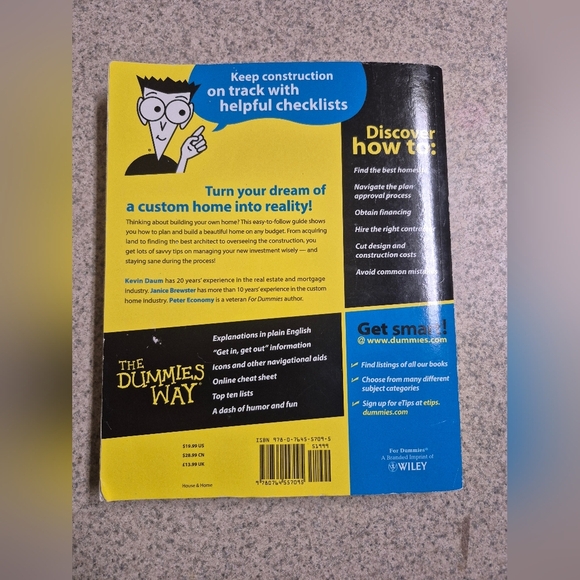 Building Your Own Home For Dummies Book - Picture 2 of 3